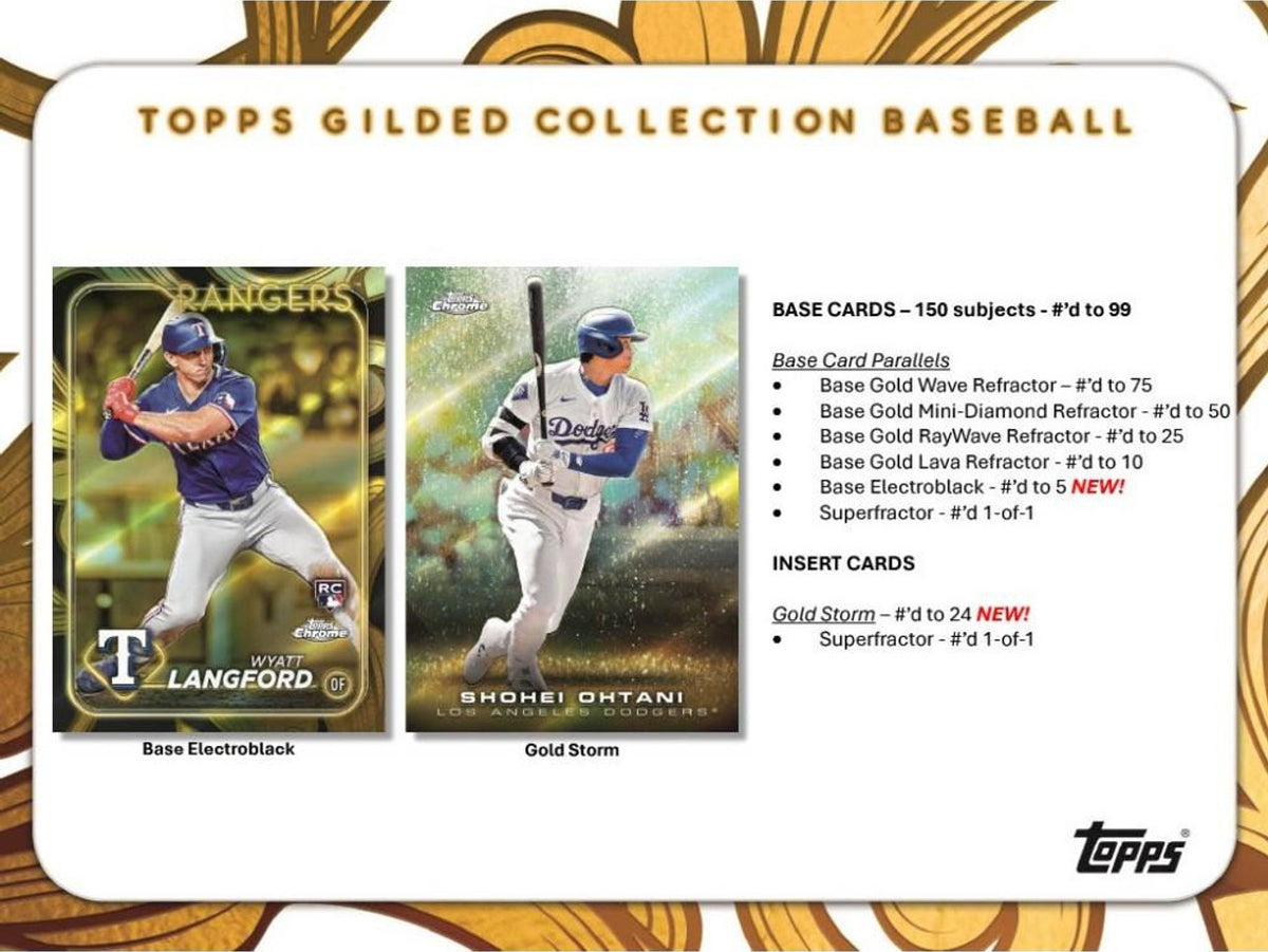 2024 Topps Gilded Collection Baseball 6 Box Case PYT Break 2 (11/22 R