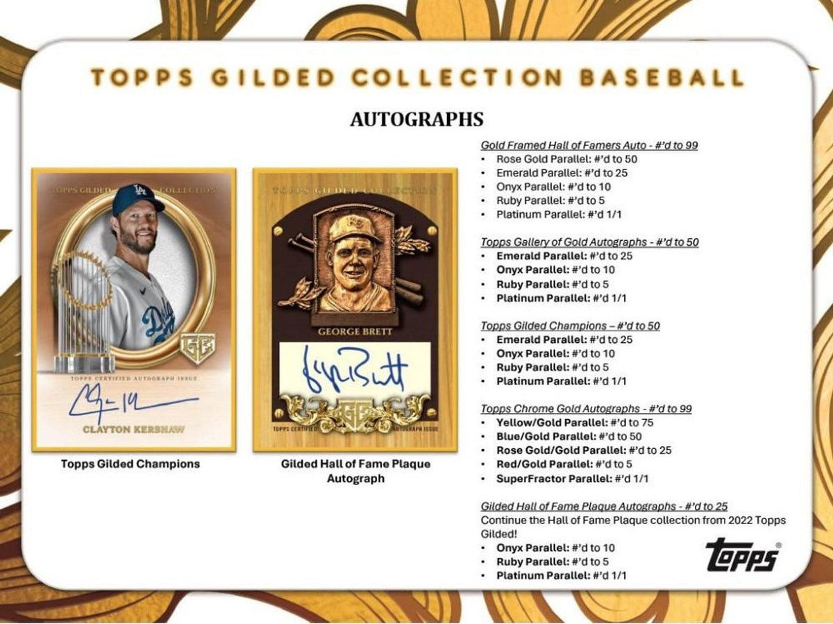 2024 Topps Gilded Collection Baseball 6 Box Case PYT Break 2 (11/22 R