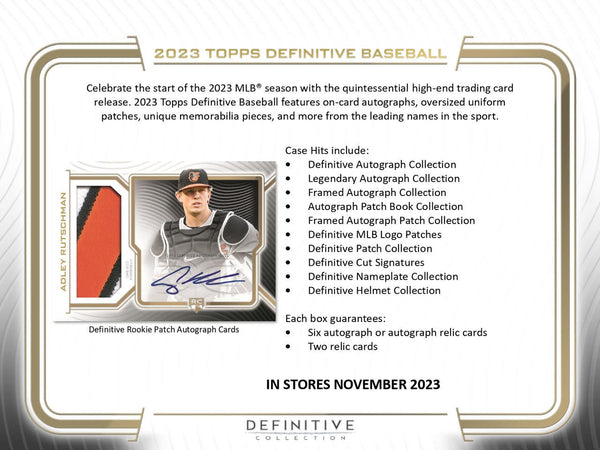 2023 Topps Definitive Collection Baseball Checklist, Team Set Lists