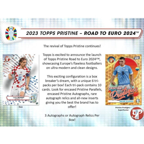 2023 Topps Pristine Road To Euro 2024 Soccer 1 Hobby Box Serial # Break #6