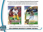 2024 Bowman Chrome University Football 12 Hobby Box Case PYT Break #1 (11/27 Release)