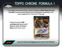 2024 Topps Chrome Formula 1 Racing 12 Hobby Box Case PYT Break #2 (11/22 Release)