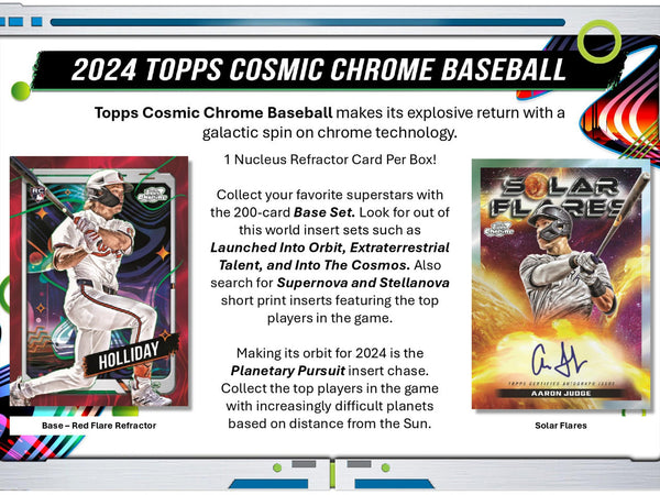 2024 Topps Chrome Cosmic Baseball 6 Box Half Case PYT Break #10