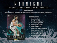 2023/24 Topps Midnight Basketball 6 Box Half Case PYT Break #5 (2/27 Release)