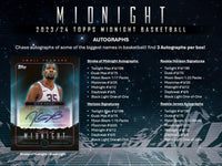 2023/24 Topps Midnight Basketball 6 Box Half Case PYT Break #5 (2/27 Release)