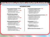 2024 Topps Chrome Update Series Baseball 2 JUMBO Box PYT Break #ADTB10