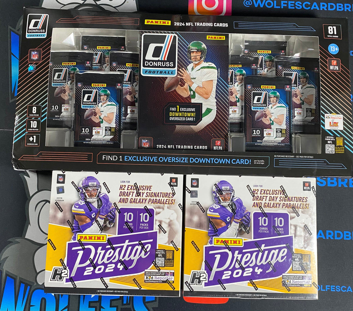 2024 Donruss & Prestige Football 3 Box Mixer PYT Break ADTB4