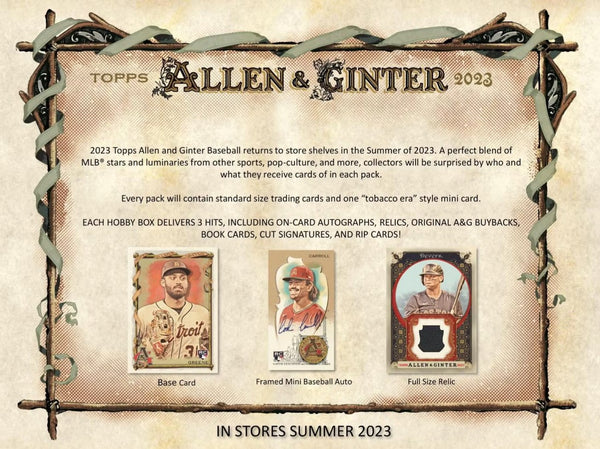 2023 Allen & Ginter Baseball 6 Box Half Case Random Teams Break #1