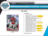 2023 Bowman Chrome University Football 2 Breaker Delight Box Serial # Break #5
