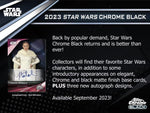 2023 Topps Chrome Black Star Wars 2 Hobby Box Random Left Side Serial # Break #2