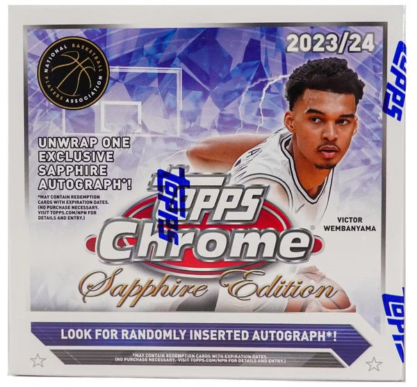 2023/24 Topps Chrome Basketball SAPPHIRE 1 Box PYT Break #3