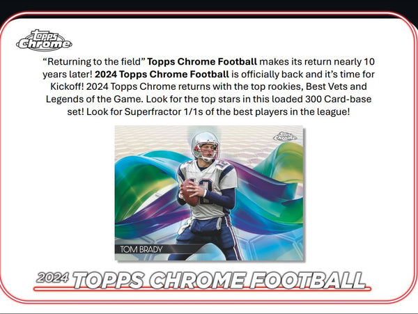 2024 Topps Chrome Football Breaker's Delight 10 Box Case PYT Break #4 (2/19 Release)