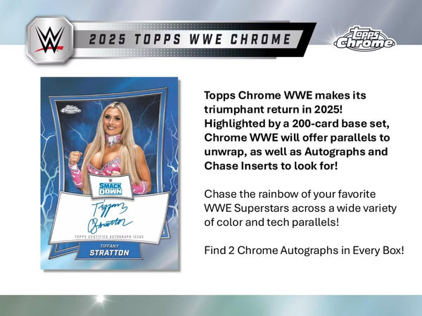 2025 Topps Chrome WWE Wrestling 2 Breaker Delight Box Random Serial # Break #4 *DELIGHT IS ABSOLUTELY LOADED!!!!*