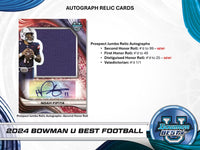 2024 Bowman University Best Football Breakers Delight 5 Box Half Case Random Serial # Break #1